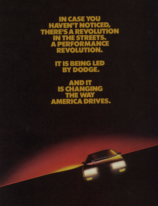 1984 Dodge Performance Brochure